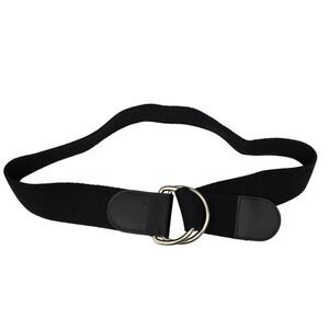 Sam & Max M/L Womens Black Canvas D Ring Belt Casual Adjustable Webbing